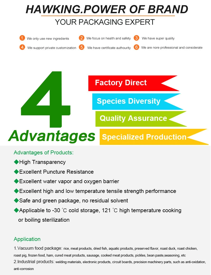 EVOH High Barrier Vacuum Coextruded Film PA/EVOH/PE Film