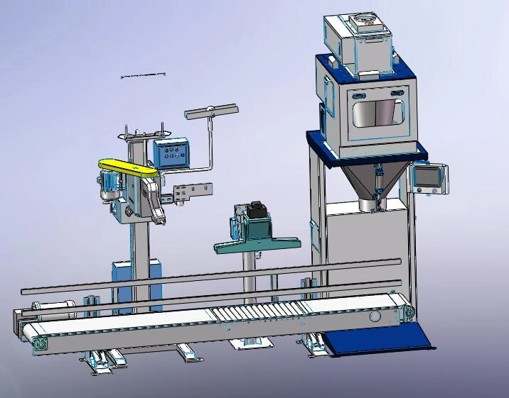 5-50kg Sand Soil Fertilizer Granule Weighing Filling Packing Packaging Machine