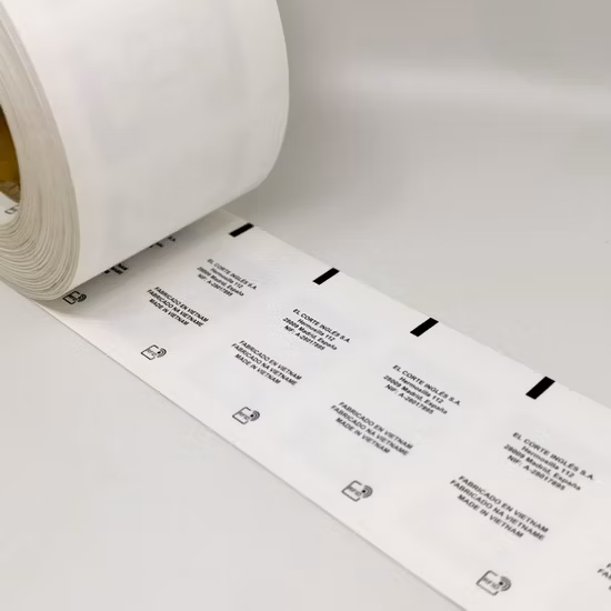 Etiqueta de cuidado degradable Eco